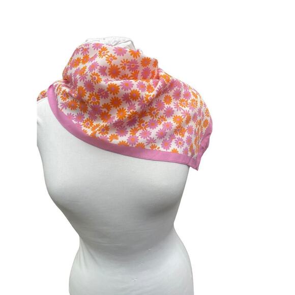MNG Pink and Orange Floral Scarf - Picture 5 of 14